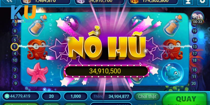 Trải nghiệm quay hũ đỉnh cao tại sảnh Slots của Kubet